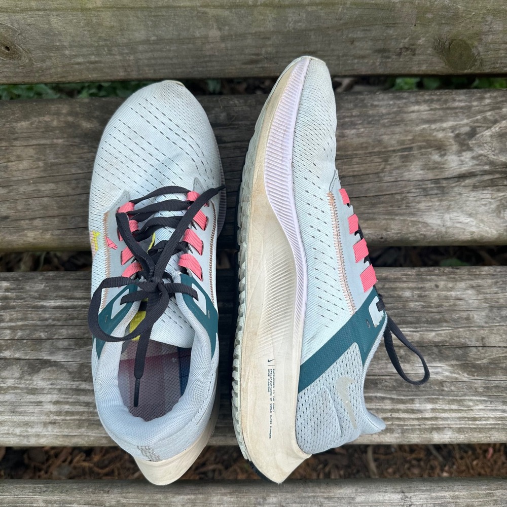 Nike Air Zoom Pegasus 38 Women's Running Shoes Blue Tint Regal Pink Size 9 - Picture 5 of 9